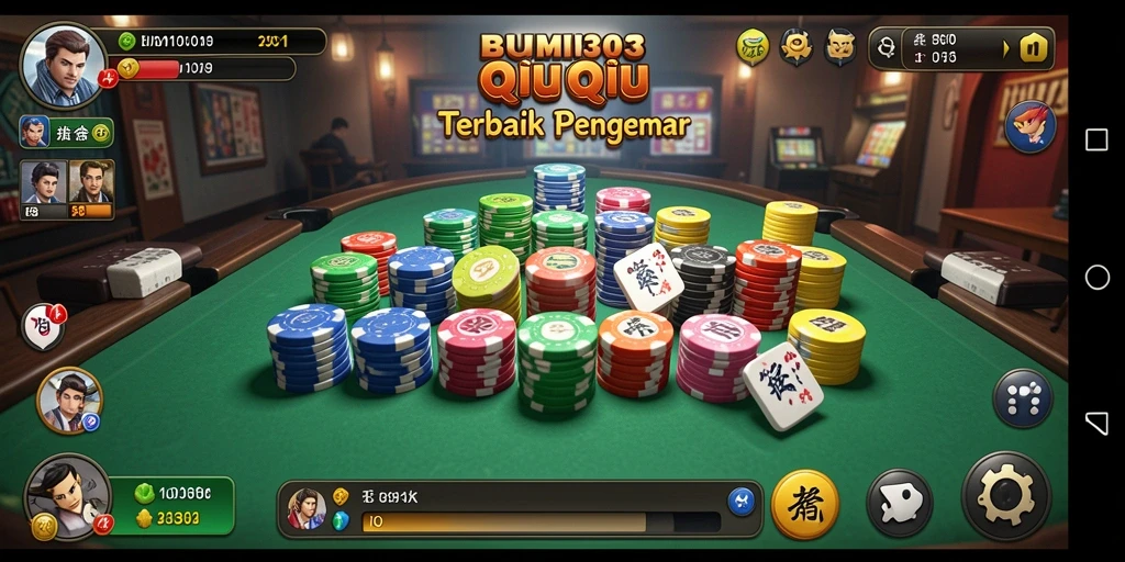 Screenshot gameplay BUMI303 dengan tampilan QiuQiu yang menarik.