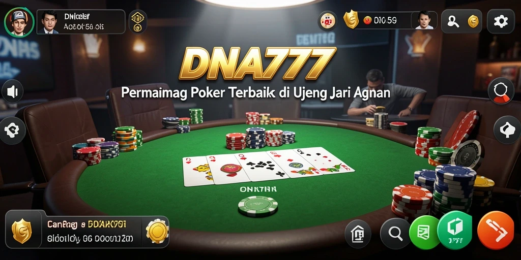 Tampilan menarik dari gameplay Poker di DNA777.