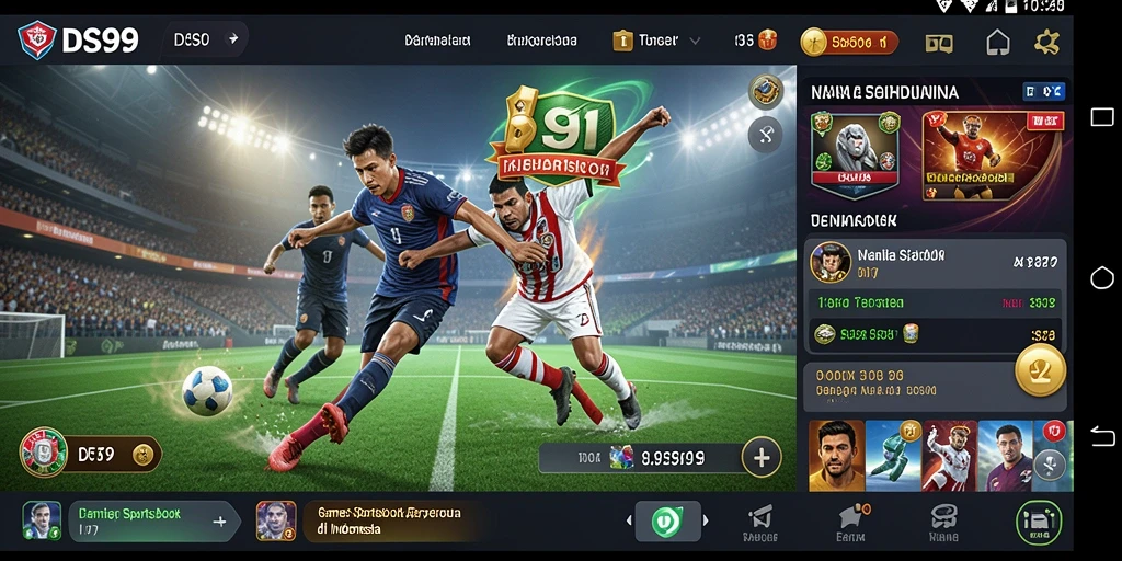 Tampilan gameplay Sportsbook DS99 yang interaktif dan menarik.