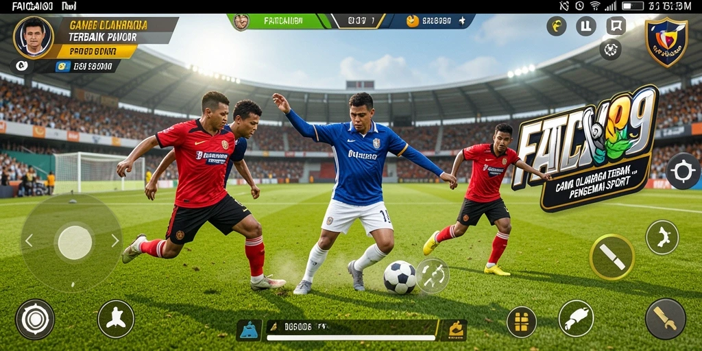 Tangkapan layar gameplay FATCAI99 menampilkan aksi olahraga yang seru dan kompetitif.