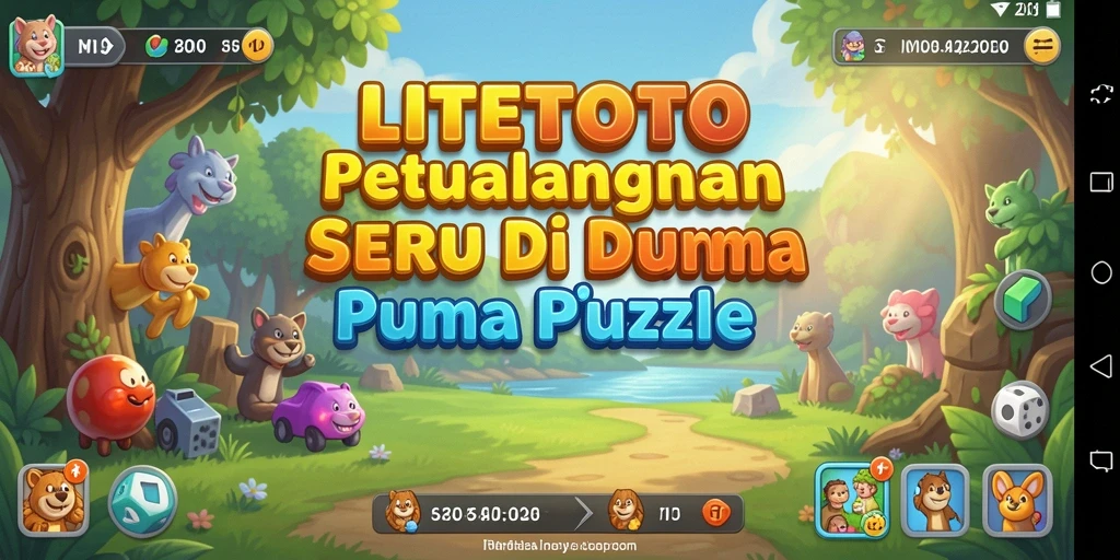 Screenshot LITETOTO menampilkan gameplay menarik di dunia Puzzle.