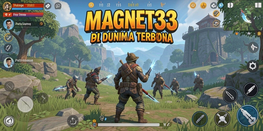 Tampilan gameplay MAGNET33 yang menakjubkan di dunia terbuka.