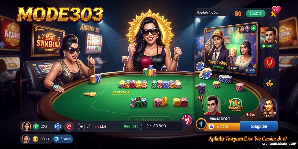 Gameplay Live Casino seru dan interaktif di MODE303.