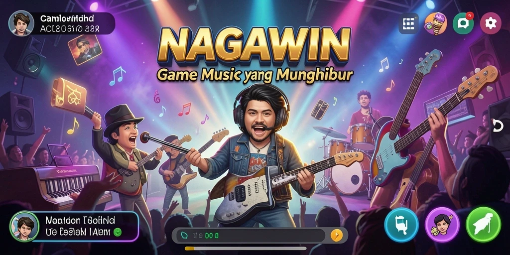 Tampilan gameplay NAGAWIN yang seru dan penuh warna.