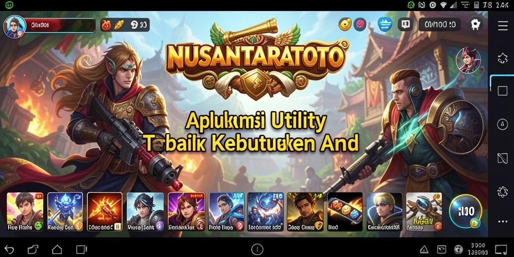 Tampilan antarmuka NUSANTARATOTO yang ramah pengguna.