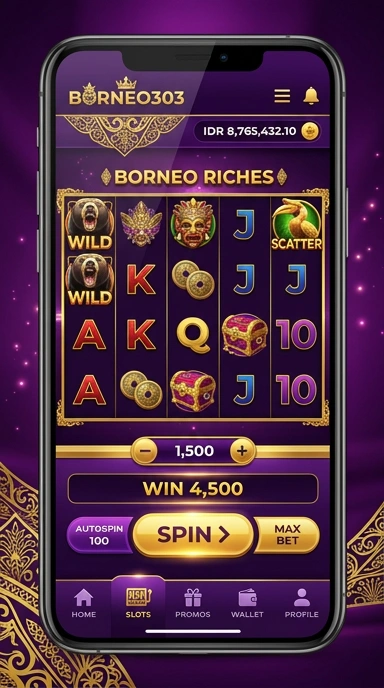 Proses pengunduhan aplikasi di Borneo303 yang cepat dan efisien.